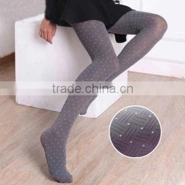 Sexy White Polka Dots Print Pattern Opaque Stockings Tights 5 colors
