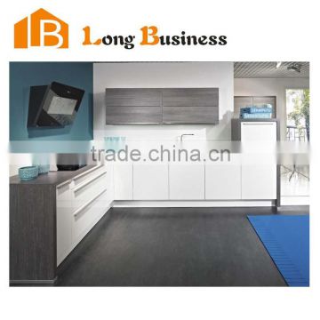 LB-JX1024 Mixing lacquer and wood veneer kitchen closet, kitchen cabinet