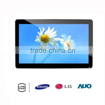 windows system 32 Inch HD Wall Mount LCD Display Digital win7 system for Advertising