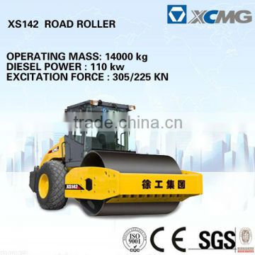 XS142 14 tons Hydraulic Single Drum Road Roller XCMG compactor