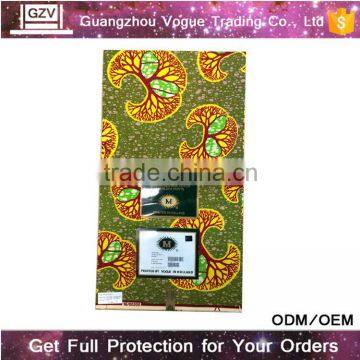 Vogue brand africa styles no moq high quality 100% cotton print super deluxe wax fabric