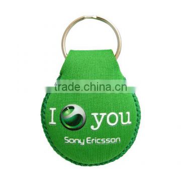 customized print promotion logo cheap neoprene floating key chain by MYLE factory