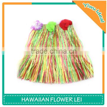 Muti-color Children Plastic Grass Hula Skirt Manufacturer