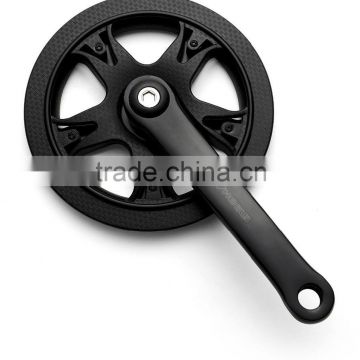 S102P(B) steel 36T bicycle chainwhel and crank with plastic chaingaurd and 165mm/152mm/140mm crank