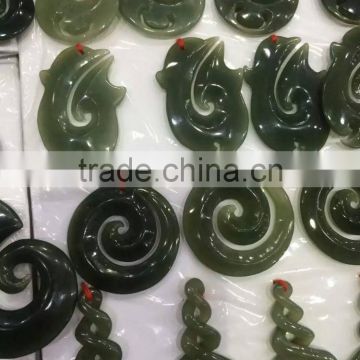 2016 new design China natural qinghai nephrite jade stone crafts pendent
