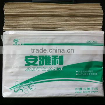 Unbleached Strong Water Absorption Hand Paper Towel