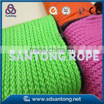 colourful Braided polypropylene rope