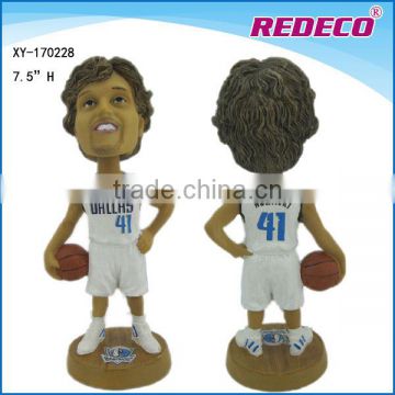 2017 customized basketball player bobble head figurine