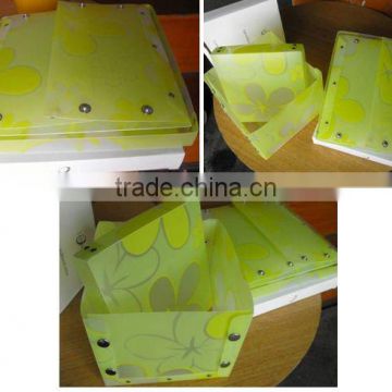 Plastic folding storage box