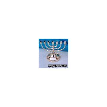 Menorah , Seven Branch Menorah , Jewish Candle Holder