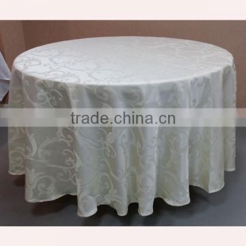 white cheap round square jacquard table cloths