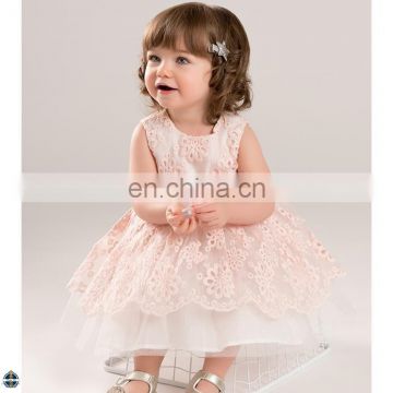 T-GD052 Little Girl Puffy Lace Flower Baby Princess Party Dress