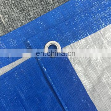 Chinese factory white mesh tarp 10' x 10 90g/m2 pe tarpaulin
