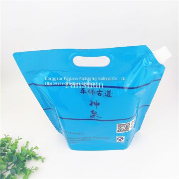 Produce 5L passion juice strawberry kiwi juice stand up nozzle liquid bag/corrosion resistant sterile bag