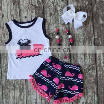 Wholesale Baby Girls Clothing Sets 2 Pieces Casual Suits