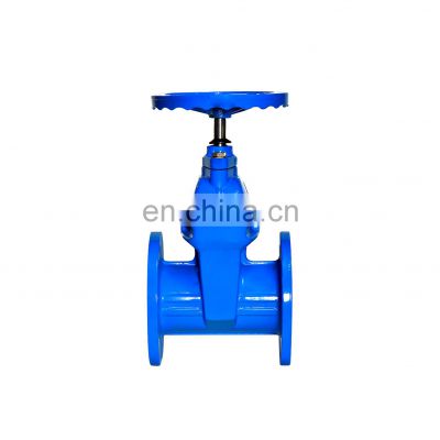 With Price 50mm Cast Iron Pn16 Dn100 4in Water Resilient Seated Gate Flanged Valve
