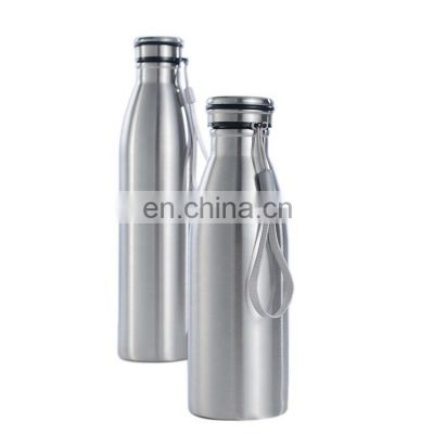 650ml Single Wall Stainless Steel Silver  Water Bottles Bulk