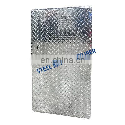 6000 series perforated aluminum embossed metal sheet / plate 5052