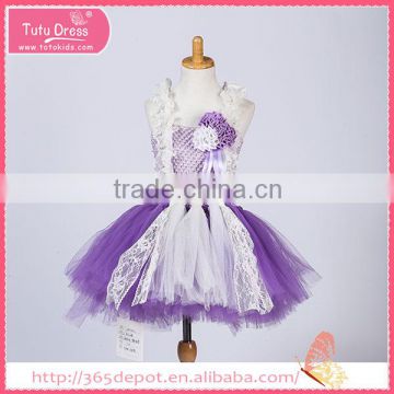 Overalls violet mini-skirt with white lace pattern gauze dress halloween costume                        
                                                                                Supplier's Choice
