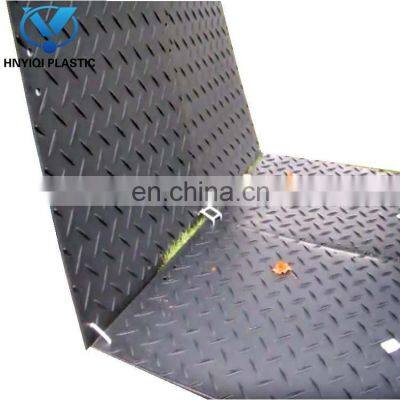 portable provisional polyethylene truck mats used ground protection mud mats