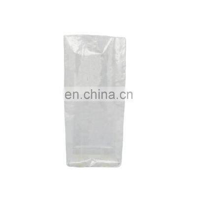 Custom size plain transparent pp woven bag packing rice, fertilizer , animal food ,wheat flour ,sugar