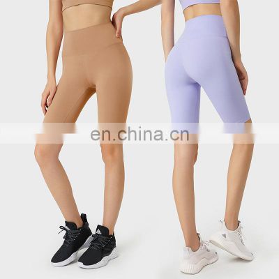 High Waist Anti-Bacterial Free Size Women Sportswear Fitness Gym Biker Shorts Workout Training Athletic Exercise Yoga Clothes