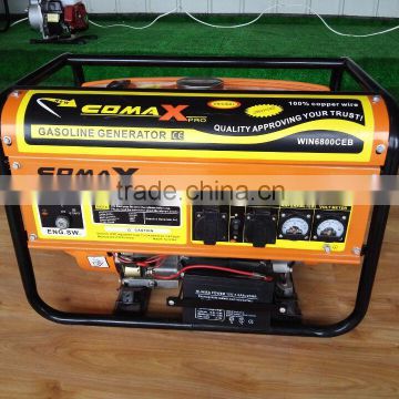 100% Copper Wire Professional Astra Korea Gasoline Generator COMAX Key Start With Double Meters