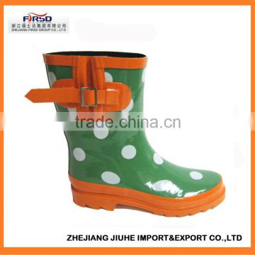 Polka Dot Ankle Wellies For Women