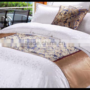 elegant 100% polyester jacquard bed throw for bed linen