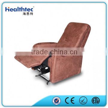 brown white leather recliner sofa