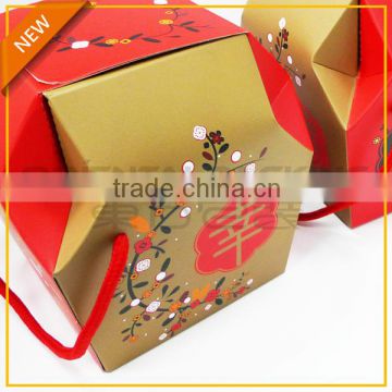 Lantern shaped paper folding box