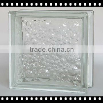 Clear glass block tile