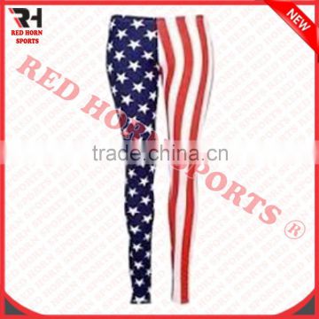 US Flags Tights for Women's, Custom Made Compression / Running / Fitness / Yoga Tights,