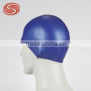 Wholesale or retail summer silicone swimming cap quality silicone swimming cap adult high elastic silicone swimming cap