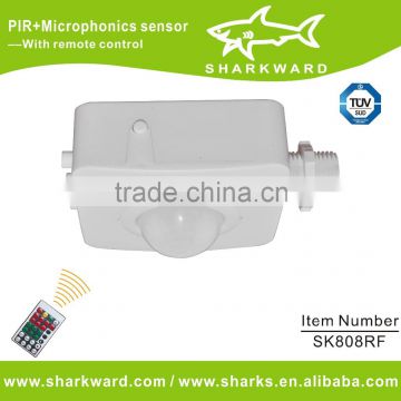 Sharkward SK808RC High Quality PIR Sensor For High Bay Light 120-277V AC 4-15meters Remote Control Pir Sensor With CE SGS UL