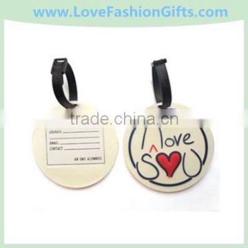 I Love You Round Luggage Tag