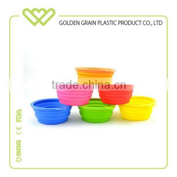 wholesale portable silicone collapsible Compact Pet Bowl