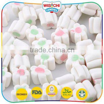 Hot sale low price flower shaped yummy marshmallow candy