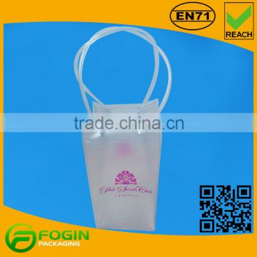 clear wine cooling recycle pvc ice bag