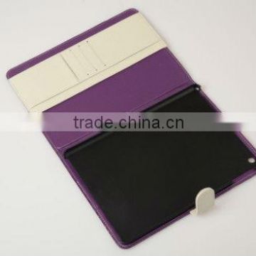 New portfolio pu leather case for ipad mini with card holder