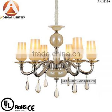 6 Light Antique Wholesale Lamp with Clear Crystal