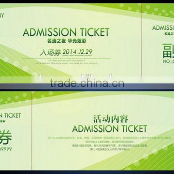 customized thermal paper ticket printing manufacturer