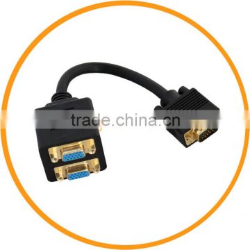 1 VGA Male to 2 VGA Female Converter Splitter Y Cable from dailyetech
