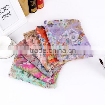 New 2016 Spring new fashion ladies polyester scarf flower