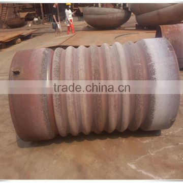carbon steel corrugated wave furnace pipe cap stove for boiler