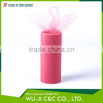 Plain breathable 100% polyester tulle dressing