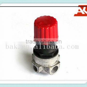 Red Plastic Coated Air Compressor Pressure Regulator Valve Switch