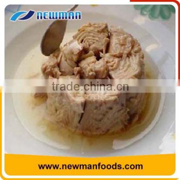 Natural flavor tuna chunk in oil healthy cheap canned tuna fish wholesale