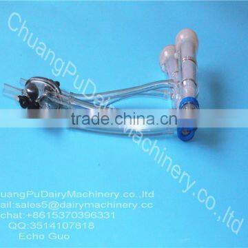 HL-M08A Plastic Cover Goat Milking Cluster With Silicon Liners
