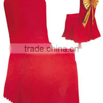 Wholesale Red wedding dining chair cover for hotel